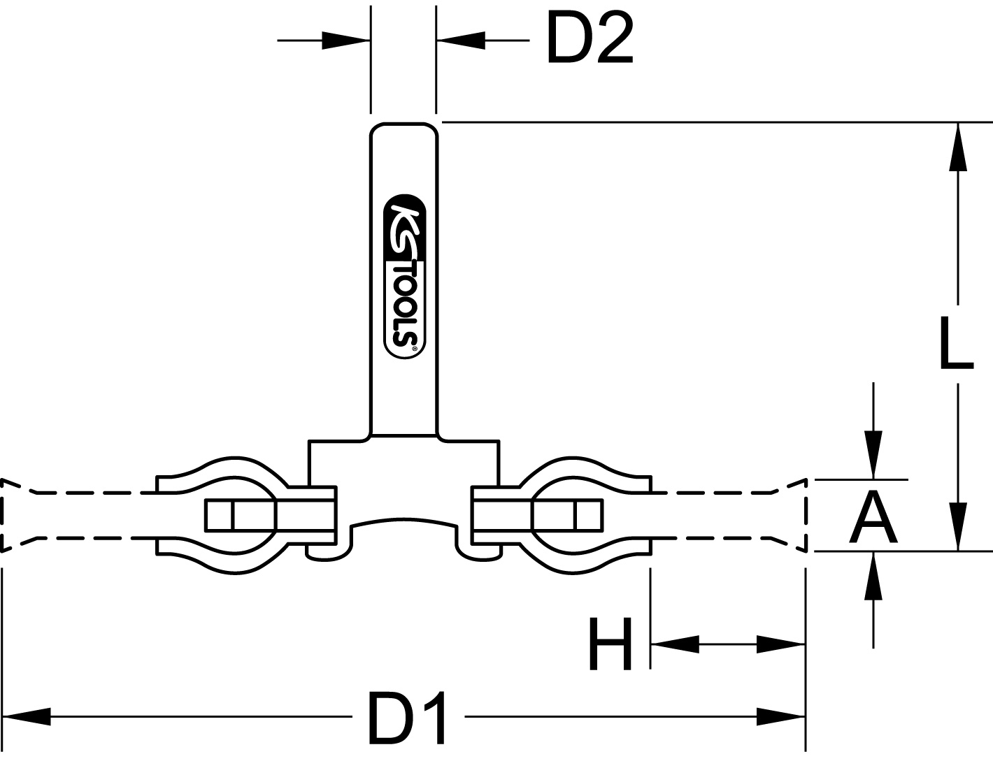 KSTOOLS Stahldrahtrundbürste 0,3mm, Ø 75mm