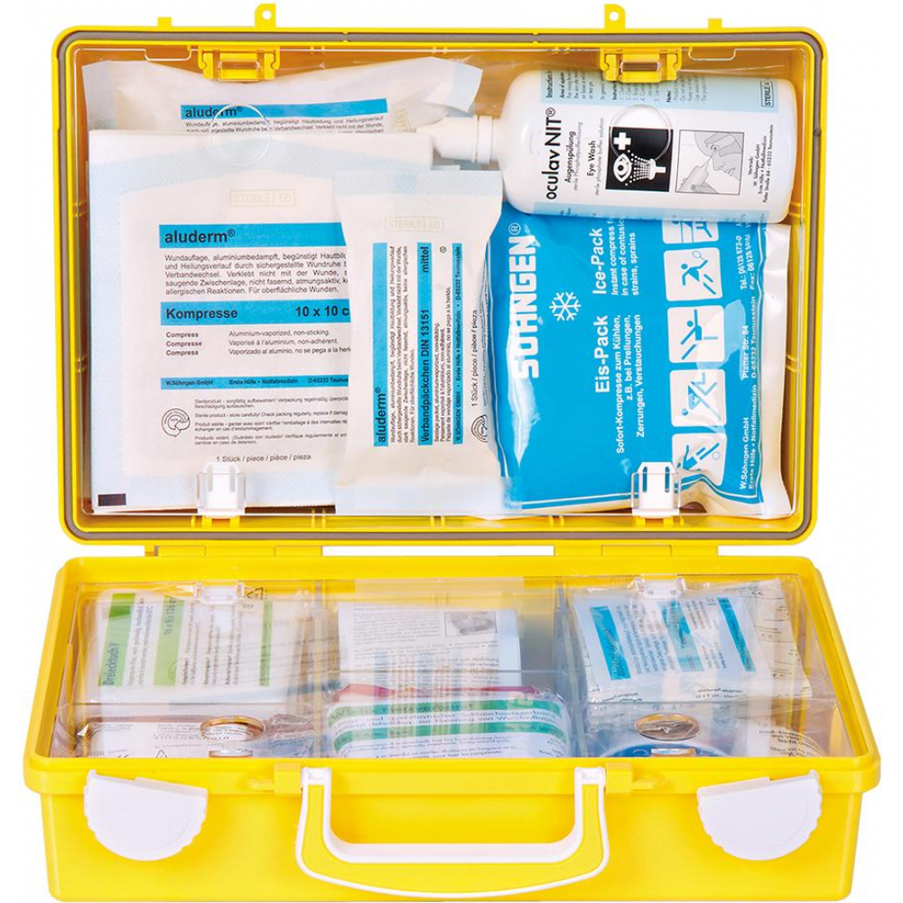 Erste-Hilfe-Koffer Extra Handwerk+DIN, 13157 gelb