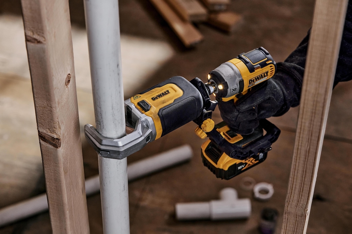 Dewalt DT20560-QZ,  Rohrschneidervorsatz PE-Rohre 50mm, Rohrschneidevorsatz für Verwendung mit Schraubern für PE-Rohre bis 50mm