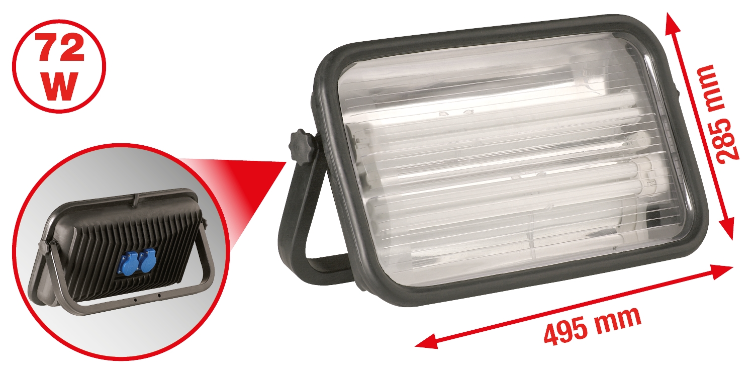 KSTOOLS Profi-Kaltlicht-Arbeitsleuchte 72 Watt