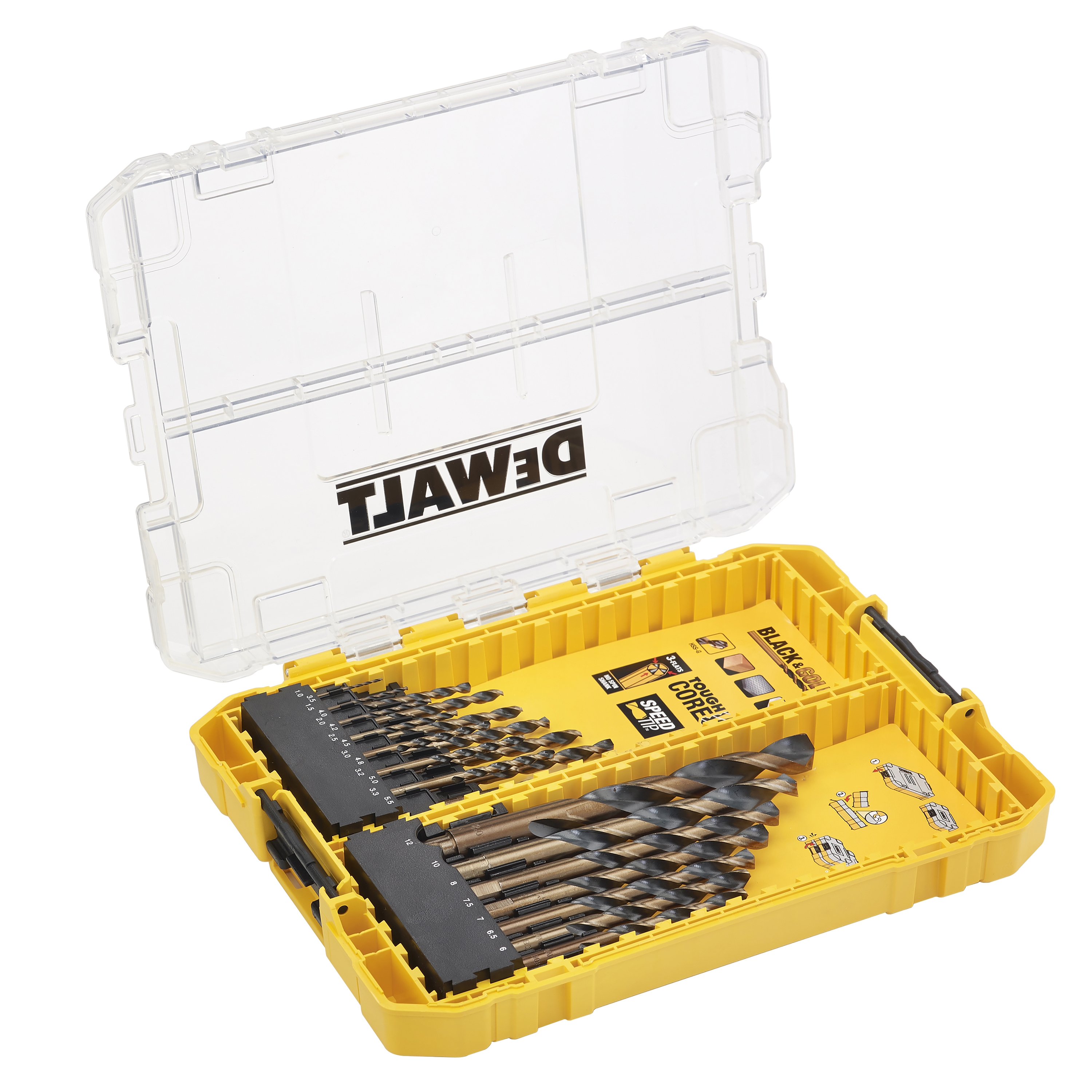 Dewalt DT70755-QZ,  HSS-G Metallbohrer-Set 21-tlg.