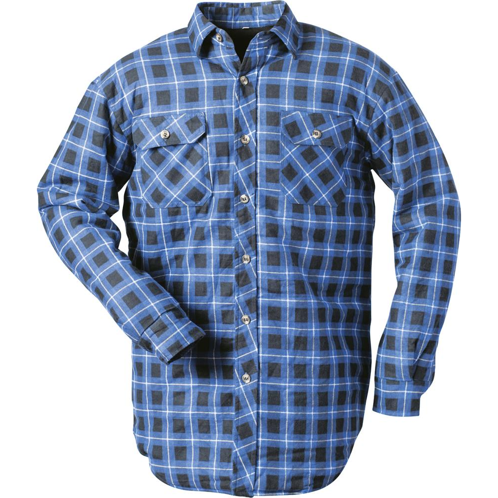 Thermohemd, blau-kariert gef.,Gr. 2XL