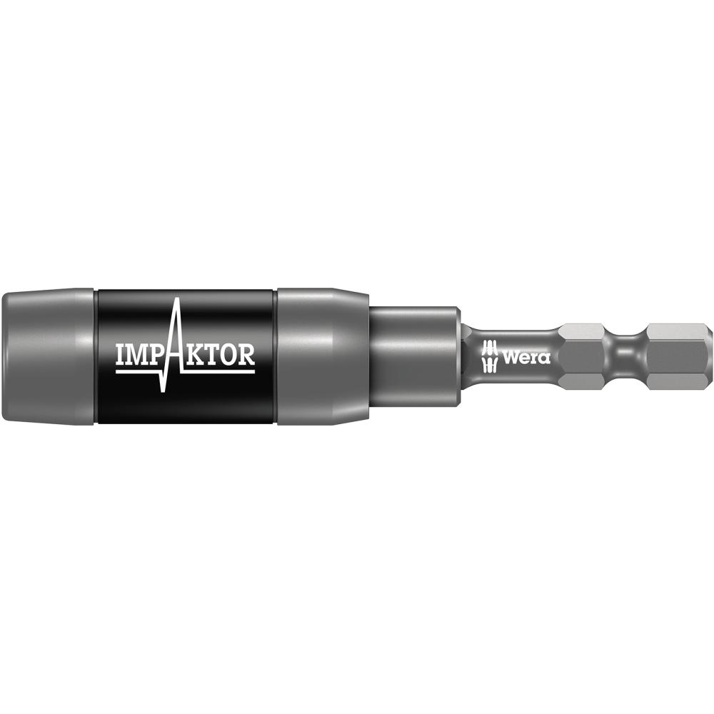 Bit-Halter, Impaktor, Nr. 897/4 IMP R Bithalter 1/4 für" Bits Sprengring Magnet + 75mm Ringmagnet Wera