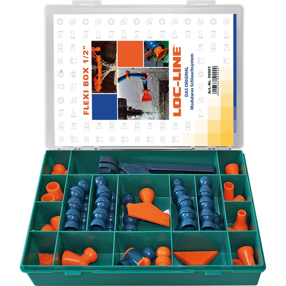 Kühlmittelschlauch-Satz, 1/2", Flexi Box Flexi-Box 27-teilig LOC-LINE "