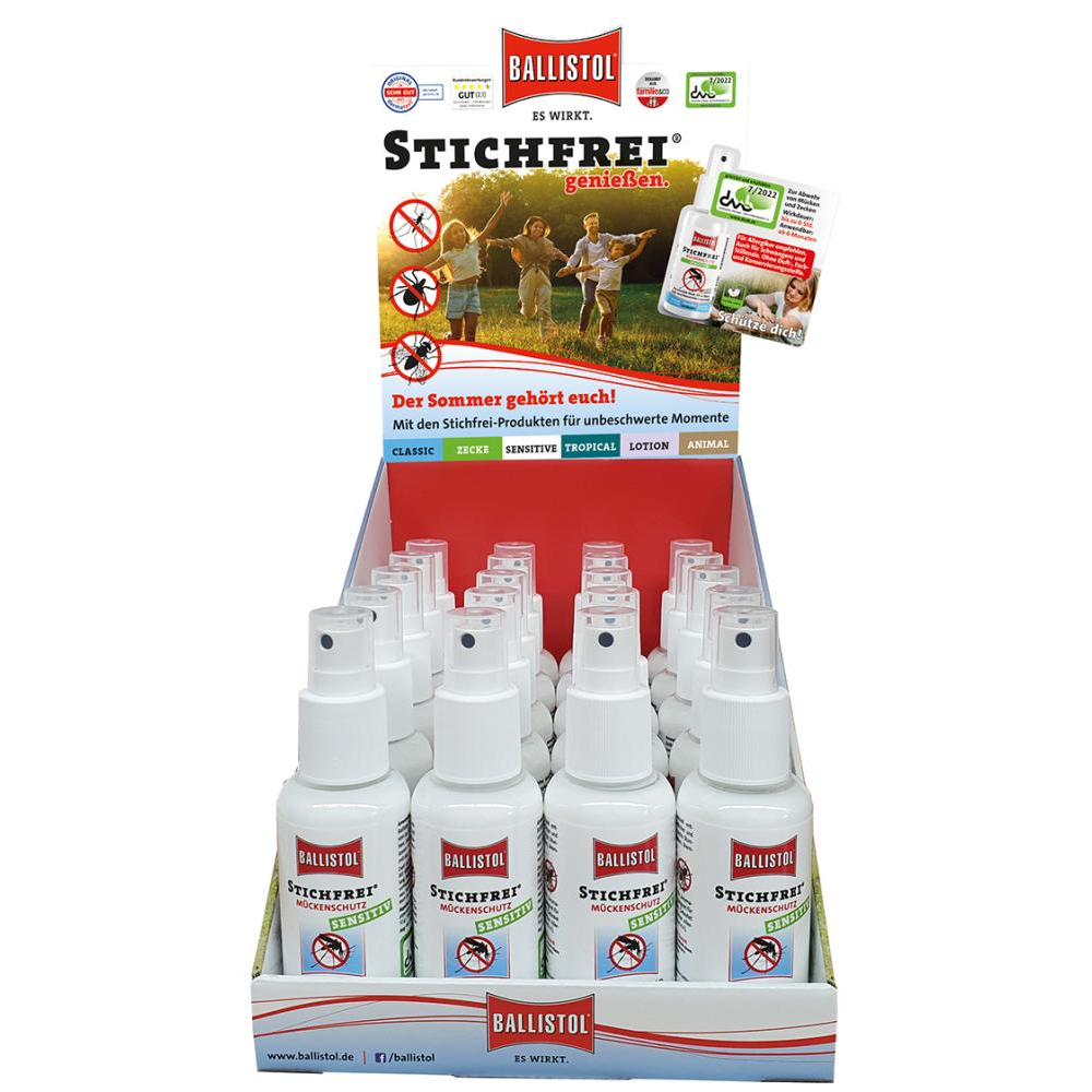 Stichfrei Sensitiv Pump-Spray Display 20x a 100ml