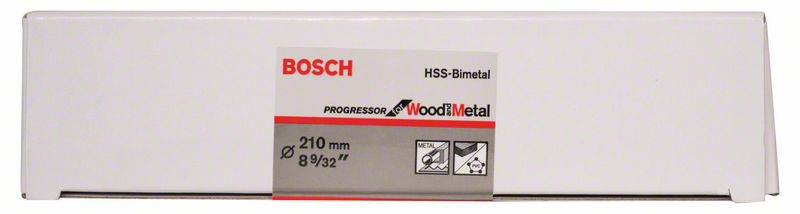 Bosch Lochsäge HSS-Bimetall für Standardadapter, 210 mm, 6 9/32-Zoll