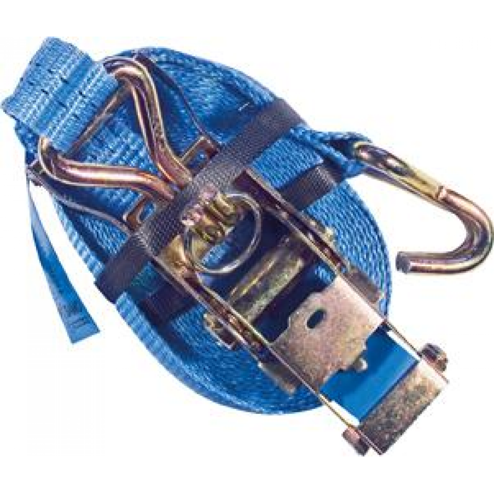 Zurrgurt, mit Spannratsche und Haken, gemäß EN 12195-2 Ratsche u.Hacken5 0x1000cm,blau PÖSAMO