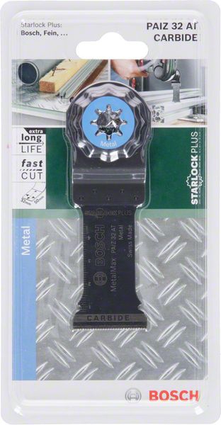 Bosch Starlock Carbide Tauchsägeblatt PAIZ 32 AT Metal, 50 x 32 mm