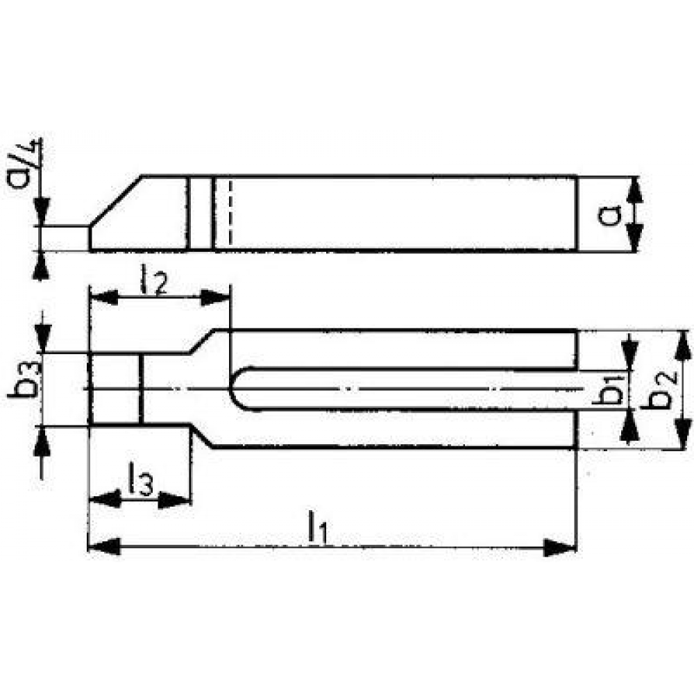 Gabelspanneisen, mit Nase Spanneisen DIN6315GN 22x250mm AMF