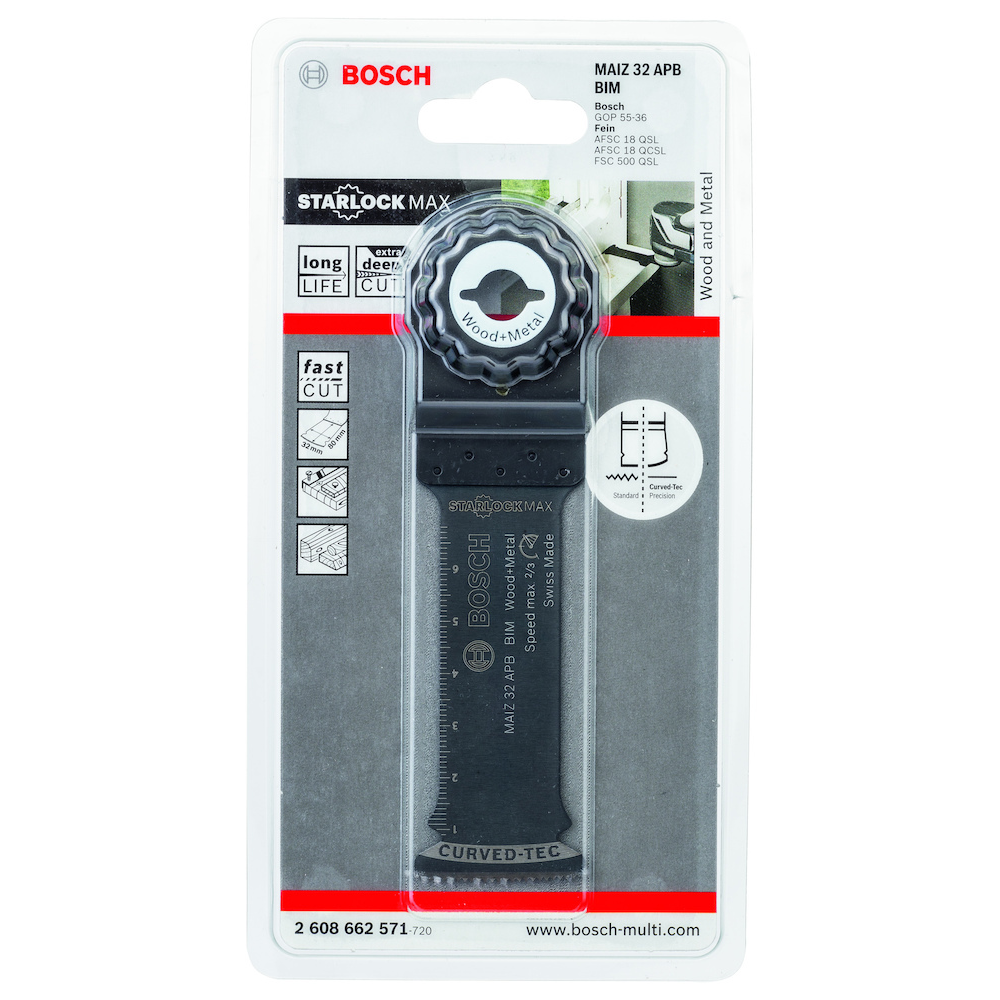 Bi M-Tauchsägeblatt MAIZ 32 APB für Holz und Metall Bosch VE  1 Stück Starlock Max