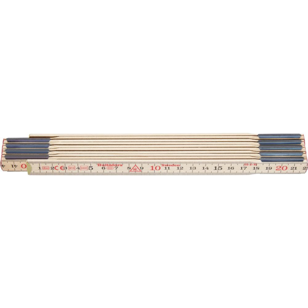 Holz-Gliedermaßstab Nr. 59-2-10 (Schwedenmeter) Gliedermaßstab Birke 2,4mx17mm natur Hultafors