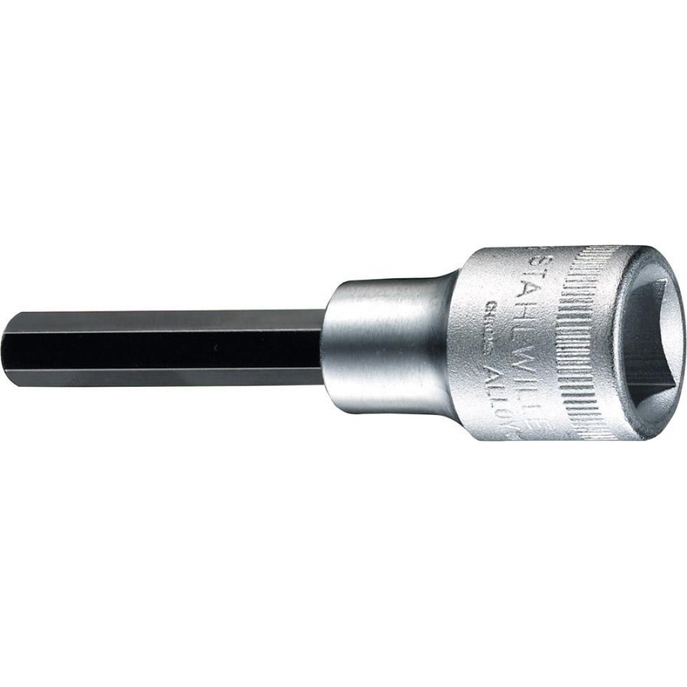 Schraubendreher-Einsatz 1/2" für 6-kant-Schrauben, lang -Einsatz 8x100mm"i6kt Stahlwille