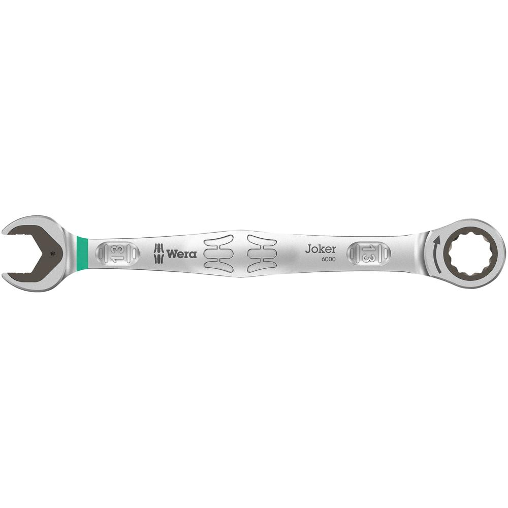 Maul-Ringratschen-Schlüssel, Nr. 6000 JOKER Ratschenschlüssel gerade 13mm Wera