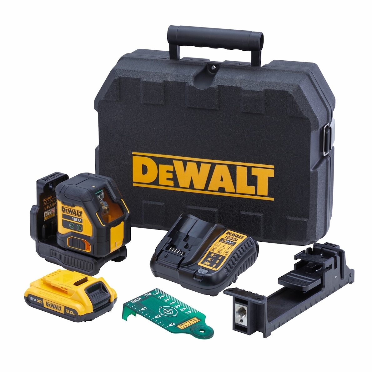 Dewalt DCLE34021D1-QW,  Linienlaser Compact 18V Set, Linienlaser Compact 18V grün, Set