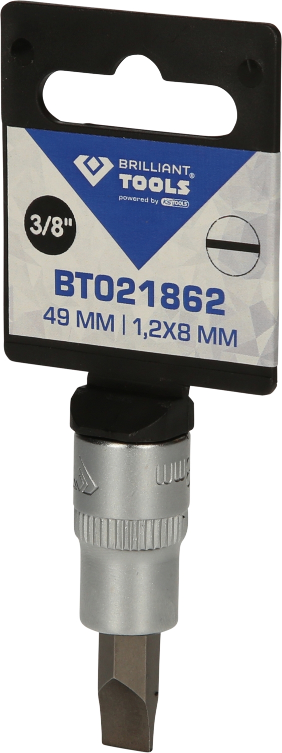Brilliant Tools  3/8" Schlitz Bit-Stecknuss, 2 x 8 mm