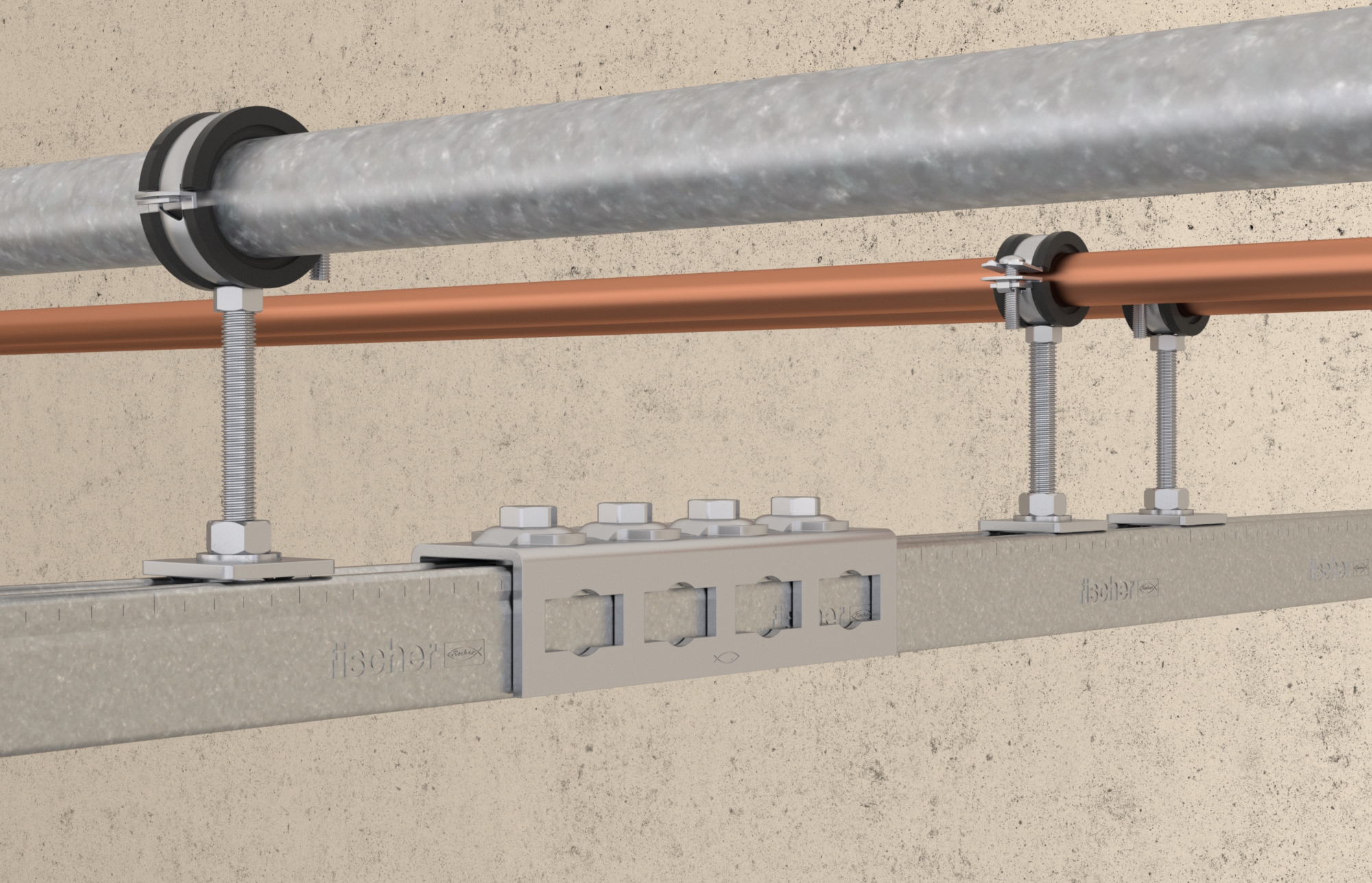 Fischer FUF OC 41 fvz. Konstruktionselement - Schienenverbinder FUF OC.
