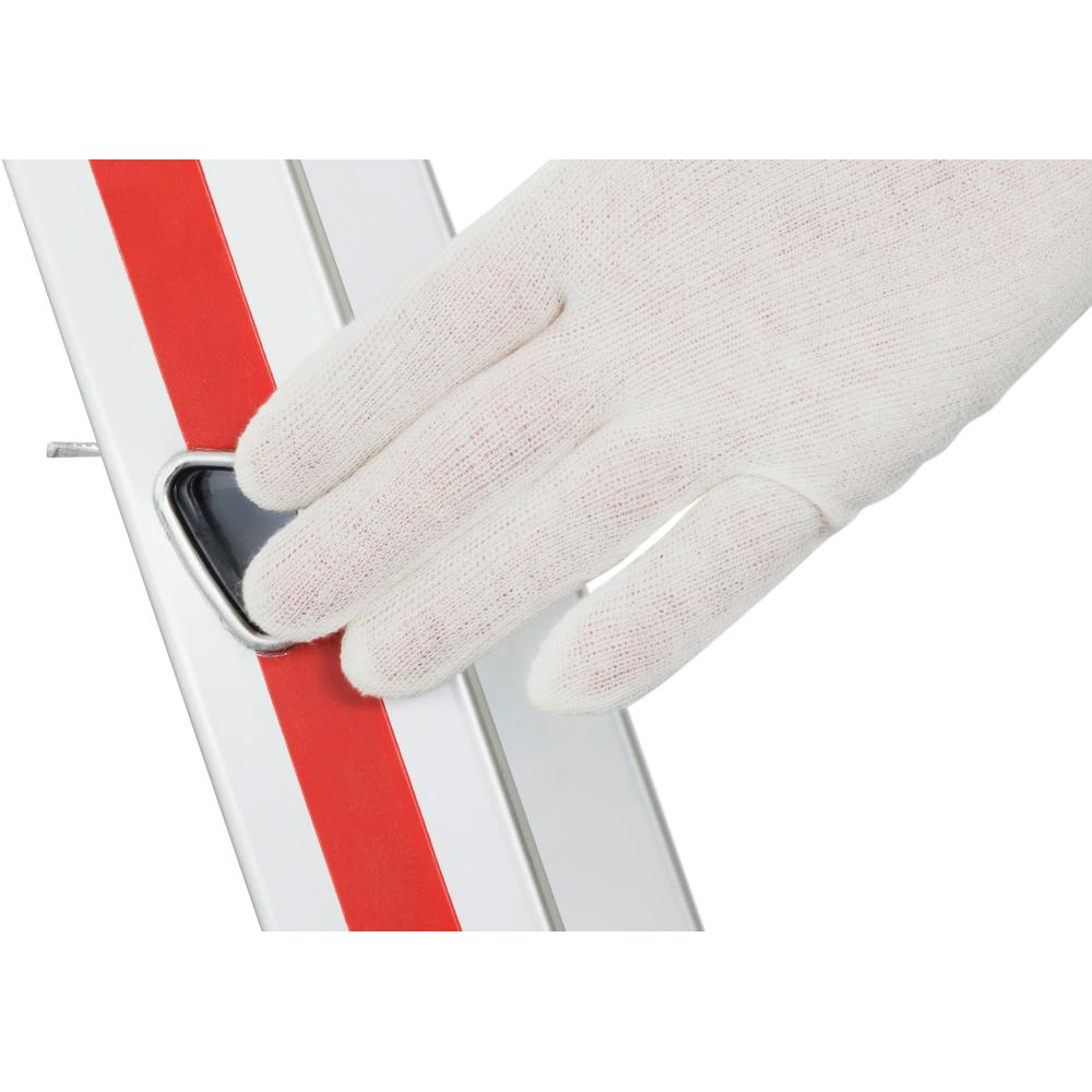 Stufenstehleiter, mit Plattform, einseitig begehbar Plattf 4. Stufen AH 2 38m