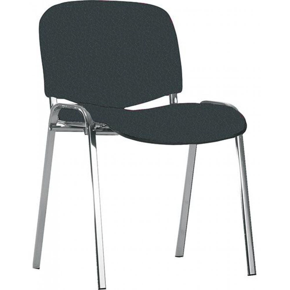 Besucherstuhl Modell ISO chrom Bes.-Stuhl Leder chrom/K-leder