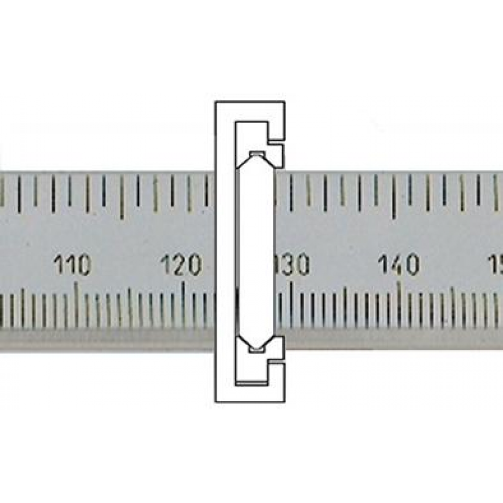 Taschenmessschieber, parallaxfreie Ablesung, Doppelprismenführung Paral. 150 Prism. HP