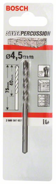 Bosch Betonbohrer CYL-3, 4,5 x 40 x 75 mm, d 3,8 mm, 1er-Pack