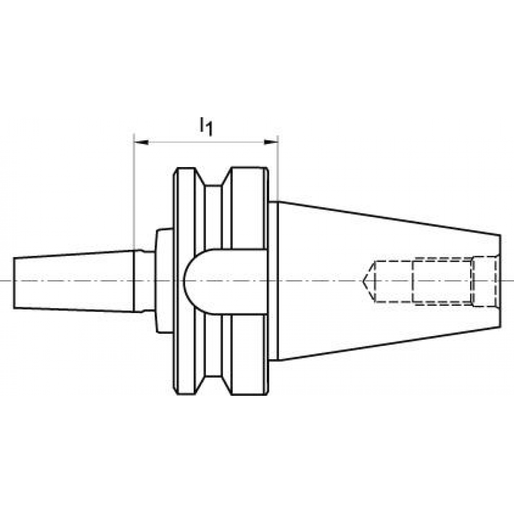 Bohrfutteraufnahme JISB6339A BT50-B16 FORTIS