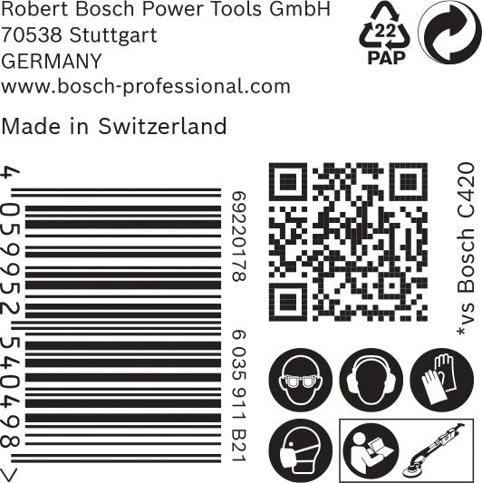 Bosch EXPERT M480 Schleifnetz für Trockenbauschleifer, 225 mm, K 180, 25 Stk.