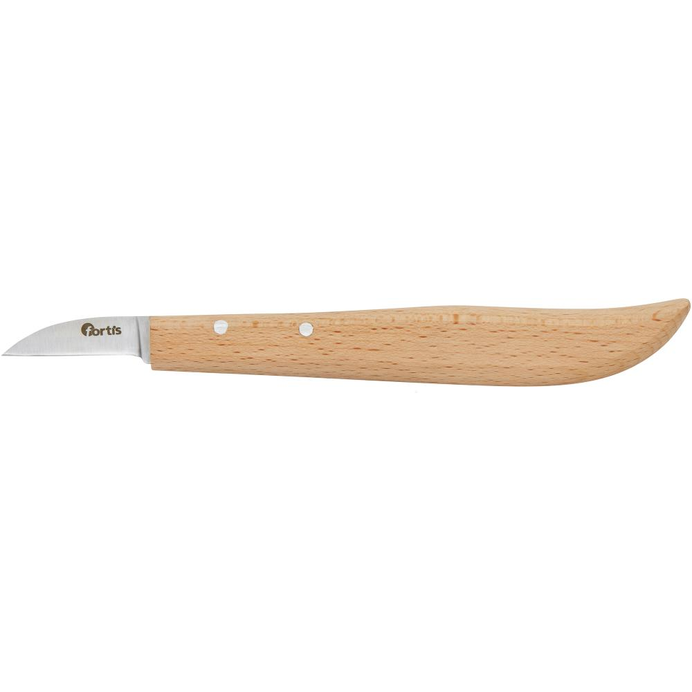 Entgrat-/Kerbschnitzmesser Entgrat-/ Kerbschnitzmesser mit Holzheft 140mm FORTIS
