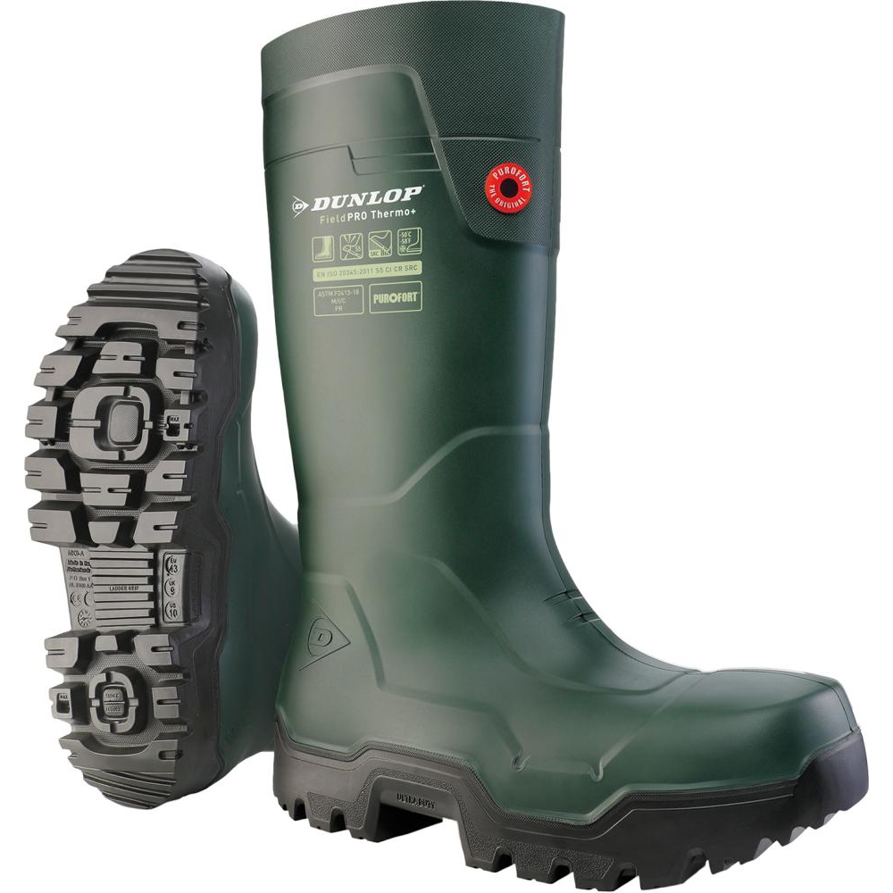 Stiefel Field PRO Thermo+ Full Safety, S5L SR Green + CI, CR F0 LG Gr.43, Purofort