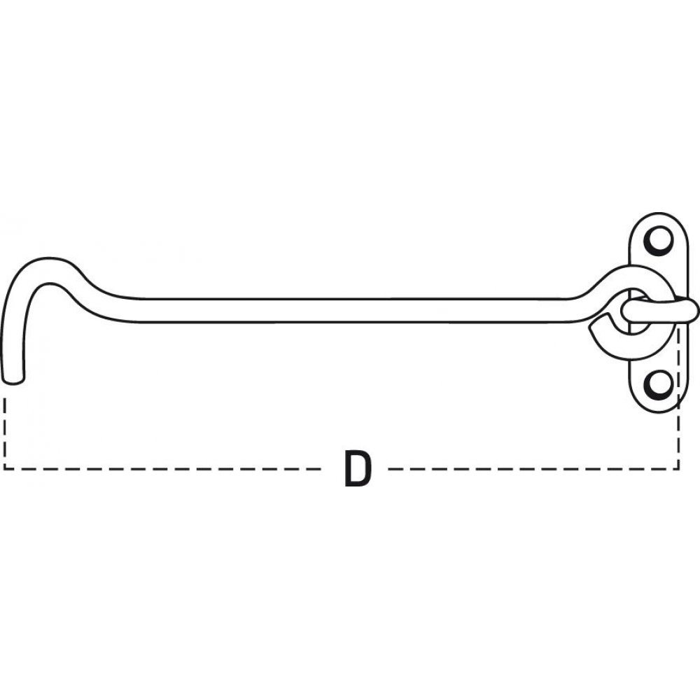 Sturmhaken 400x5,8 Art. 57 verzinkt