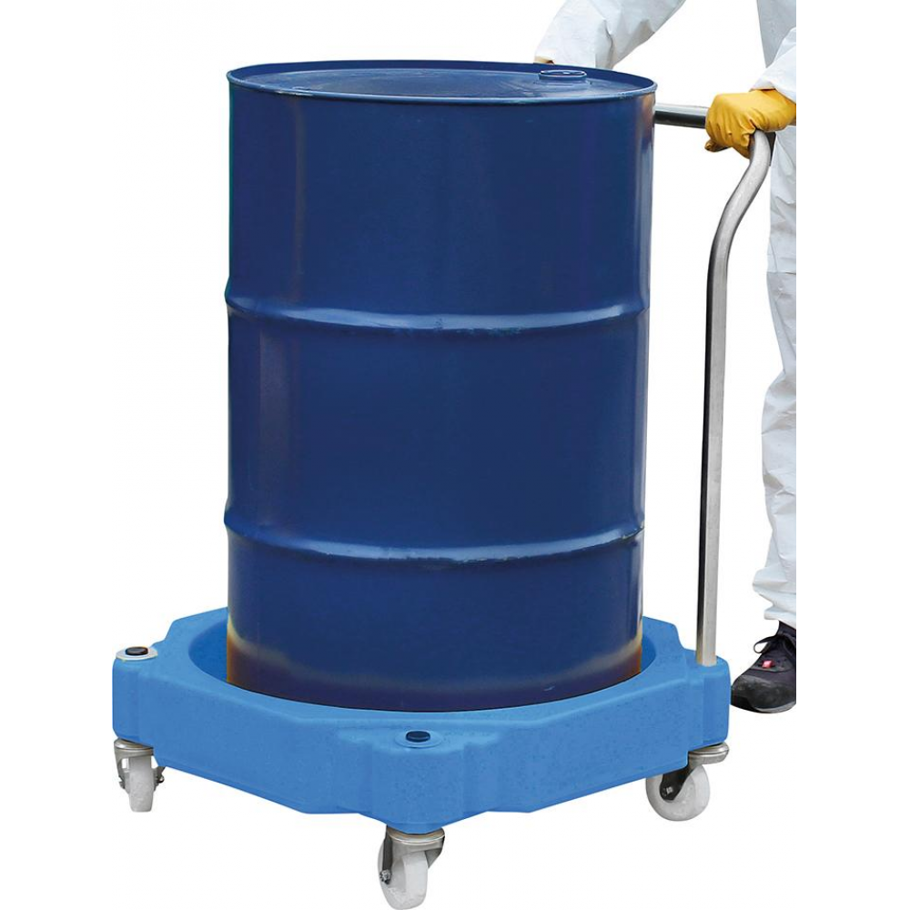PE-Fassroller 205L PE-Fasstrolley mit Stahlhandgriff