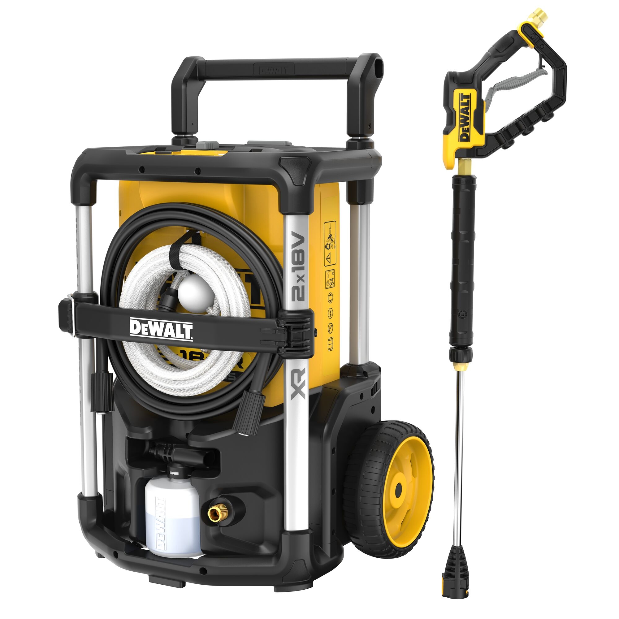 Dewalt DCMPW1600N-XJ,  Akku-Hochdruckreiniger, 2x 18V, Basisv, 2x 18 Volt Akku-Hochdruckreiniger (bürstenlos) - Basisversion