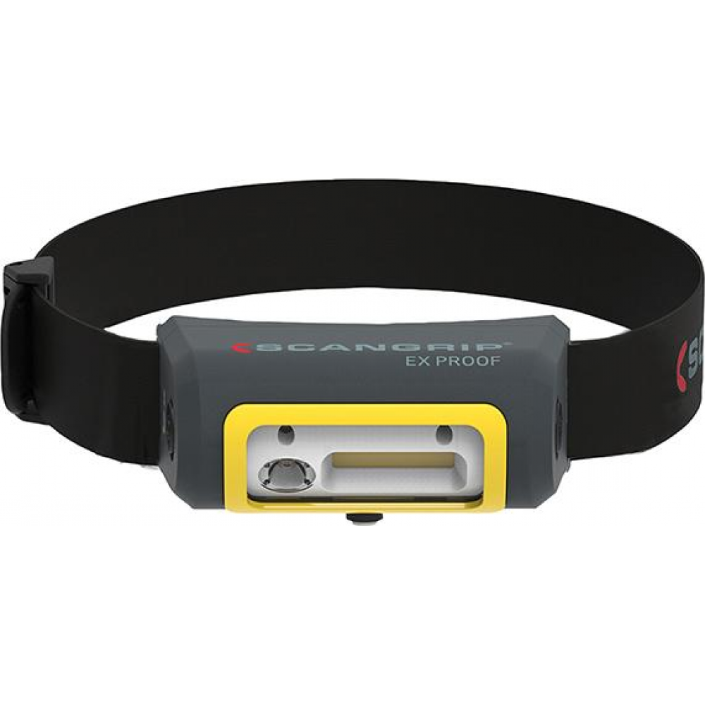 Akku-LED-Stirnlampe EX-VIEW, ATEX-Zone 2/22 Akku-Kopflampe 100Lumen 200-300Lumen+SCANGRIP