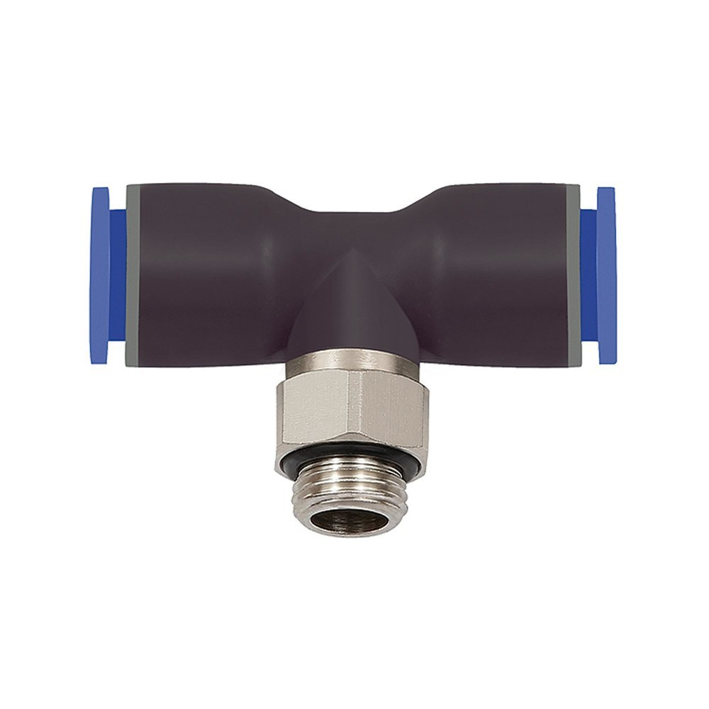 T-Steckverschraubung, drehbar, Außengewinde zylindrisch Blaue Serie G, 1/2 a Schlauch-, 12 RIEGLER