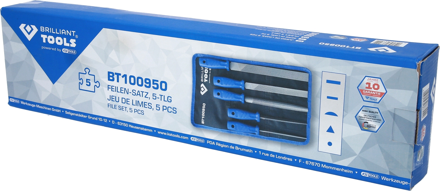 Brilliant Tools  Feilen-Satz, 5-tlg