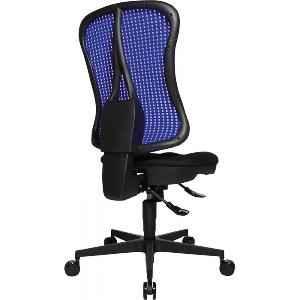 Bürodrehstuhl Modell Head Point SY Drehstuhl schwarz/blau,Netzr