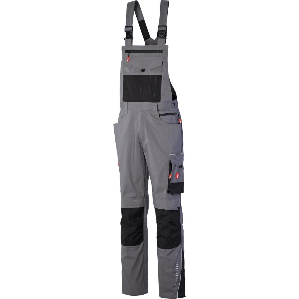 Latzhose Performance Gr. 50 grau/schwarz FORTIS