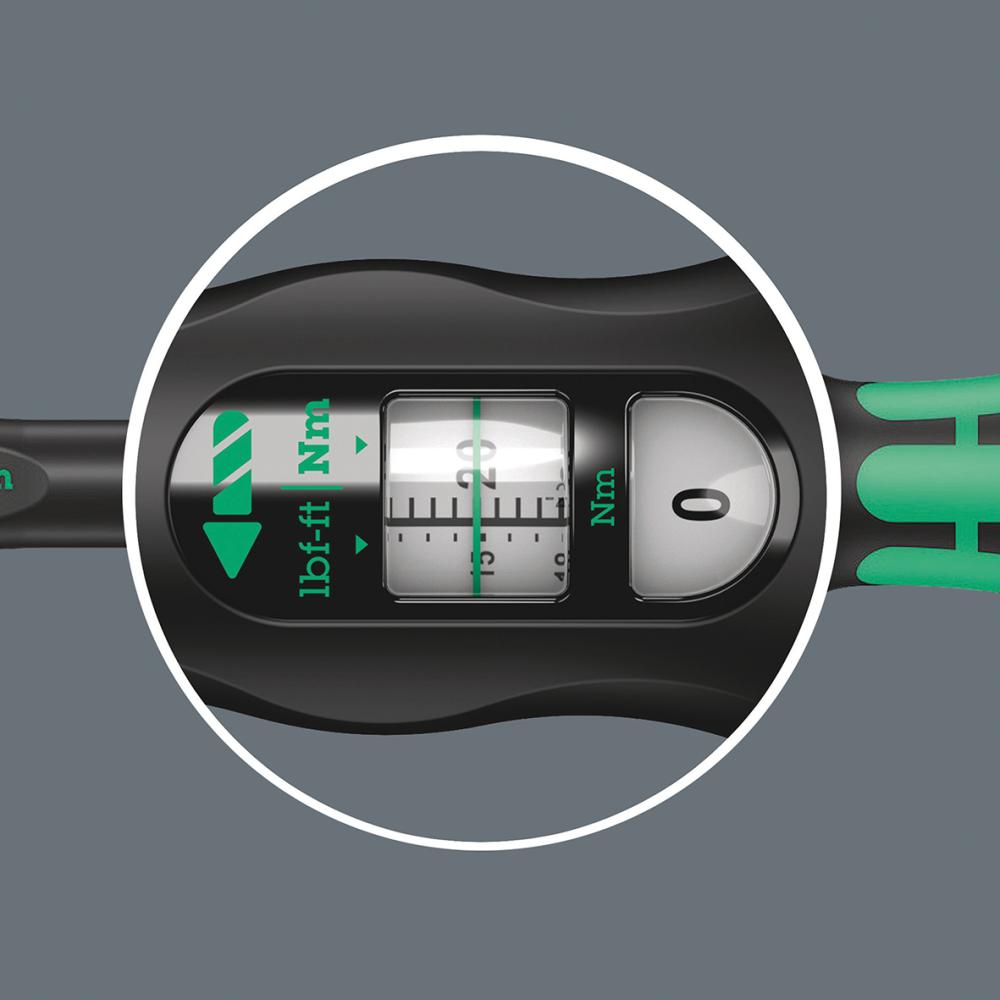 WERA  Click-Torque X 1 Drehmomentschlüssel für Einsteckwerkzeuge, 2,5-25 Nm, 9x12 x 2,5-25 Nm