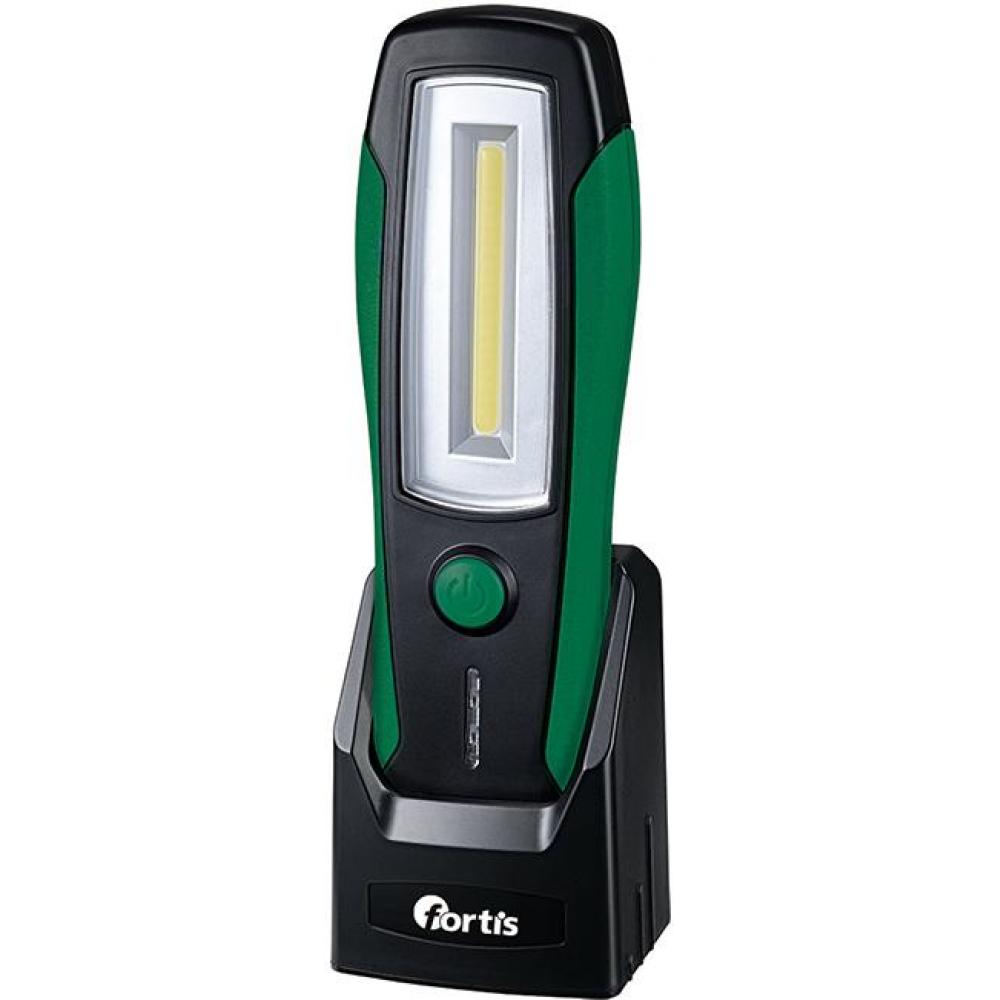 Akku-LED-Arbeitsleuchte LED Handleuchte m.Ladeschale FORTIS