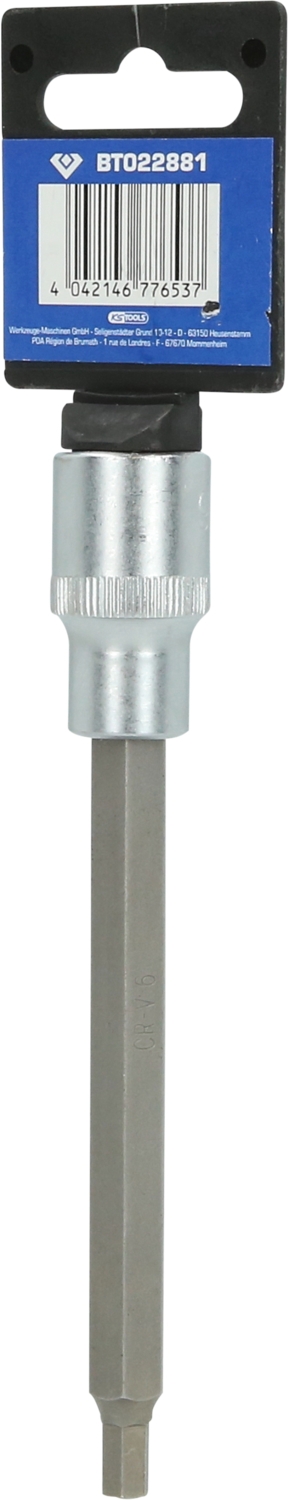 Brilliant Tools  1/2" Innensechskant Bit-Stecknuss, 140 mm lang, 6 mm