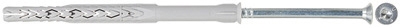 fischer Langschaftdübel SXRL 8x 60 T / Langschaftdübel SXRL-T / Mit galvanisch verzinkter fischer® Sicherheitsschraube mit T-Antrieb