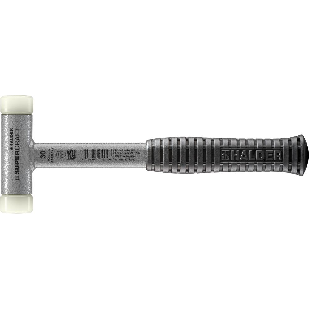 Schonhammer SUPERCRAFT Nr. 3377 mit Stahlrohrstiel rückschlagfrei 30mm HALDER