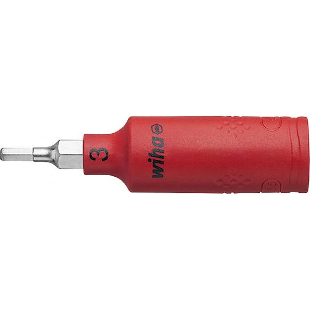 VDE-Schraubendreher-Einsatz 1/4" für 6-kant-Schrauben Schraubendrehereinsatz Innensechskant VDE 5x65mm Wiha