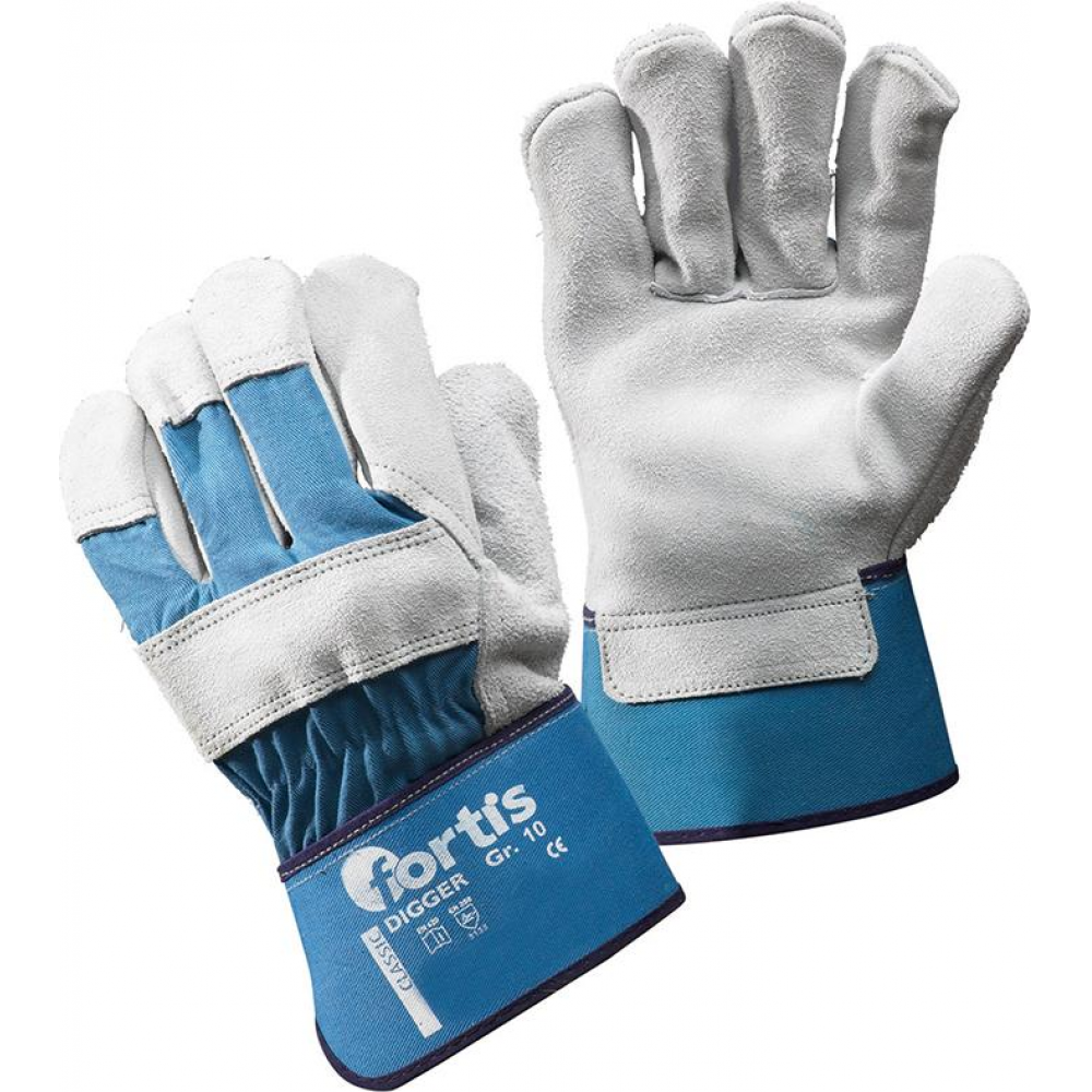 Handschuhe Gr.10 Rindspaltleder FORTISr.10, FORTIS