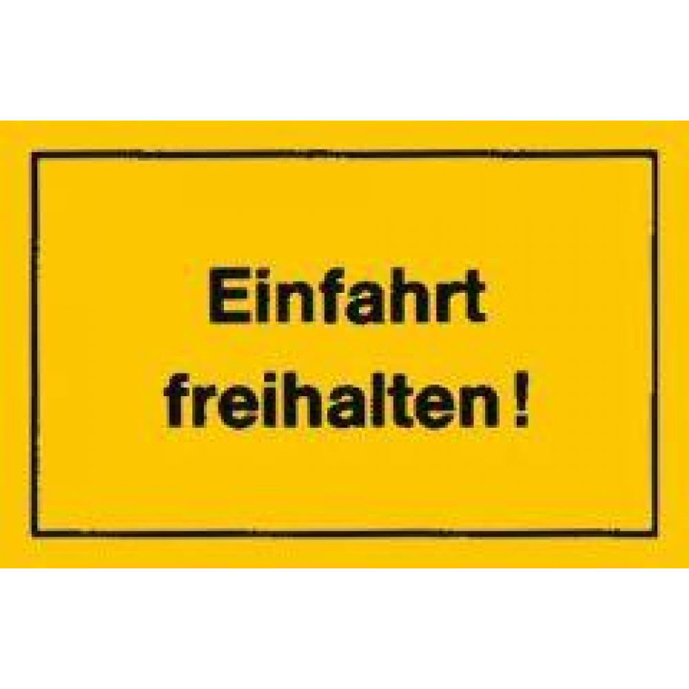 Verbotsschild "Einfahrt freihalten" 300 x 200 mm 300x200mm