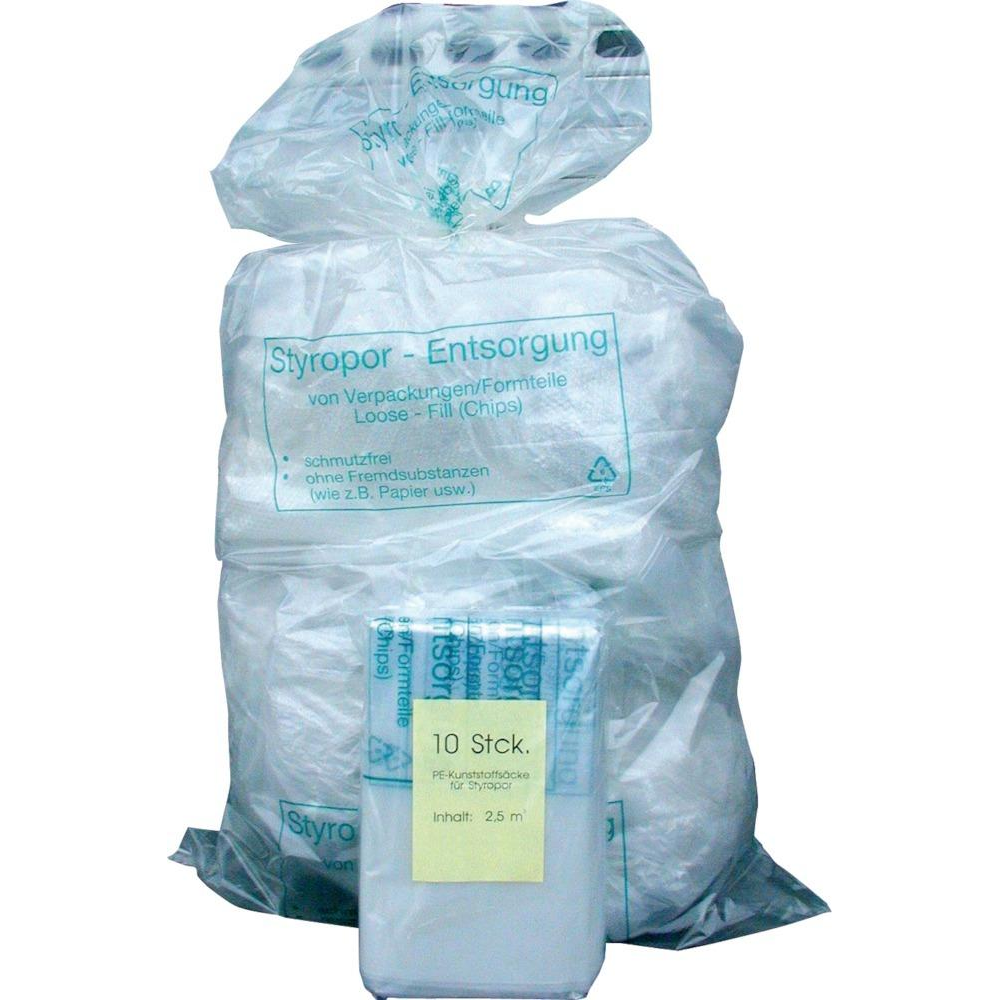 PE-Seitenfaltensack, transparent 2500lf.Styropor VE10 ()