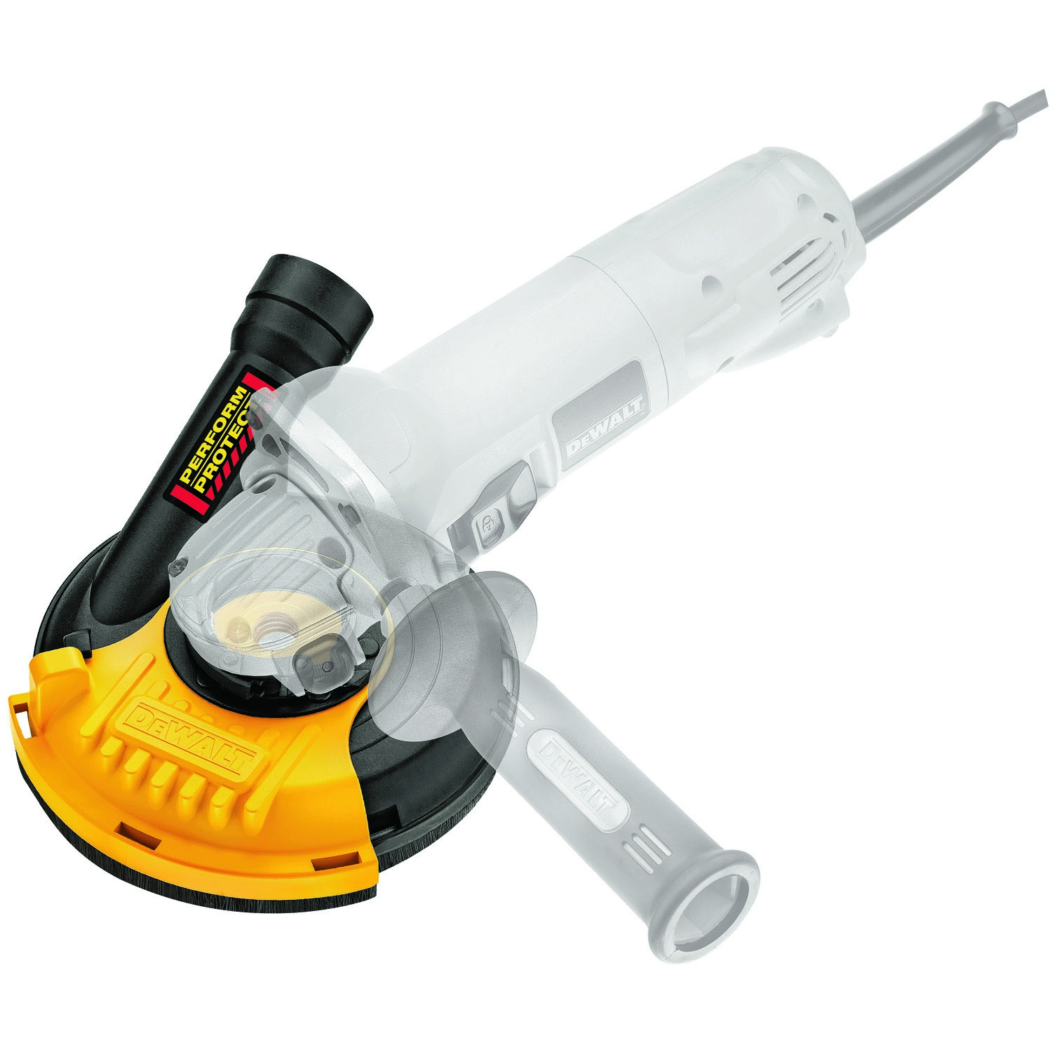 Dewalt DWE46150-XJ,  Absaughaube Schleifen 115/125mm, Absaughaube 115-125 mm für Winkelschleifer