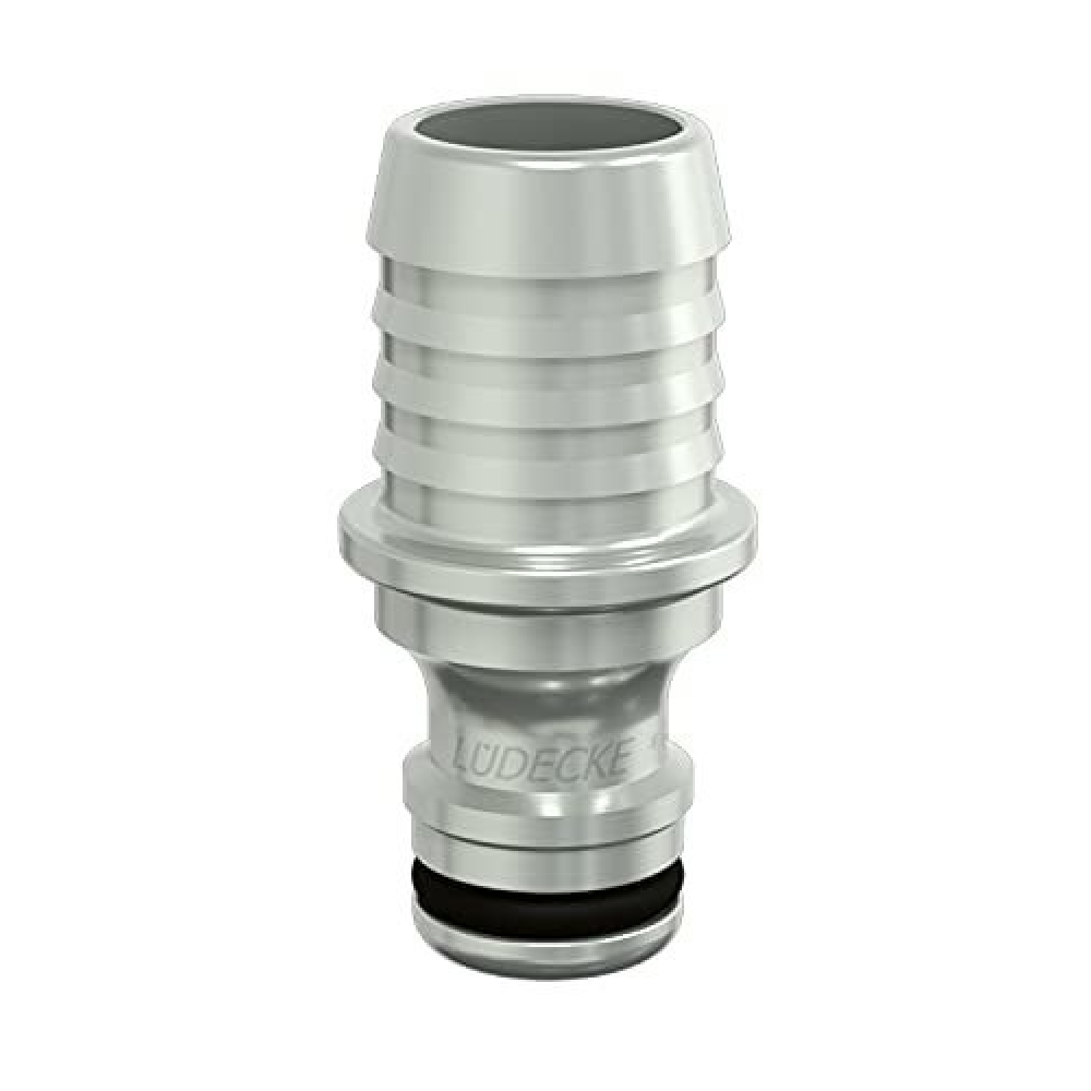 Water Profi Stecknippel, mit Schlauchtülle Serie WPN DN9 Tülle, 19mm 3/4, LÜDECKE"