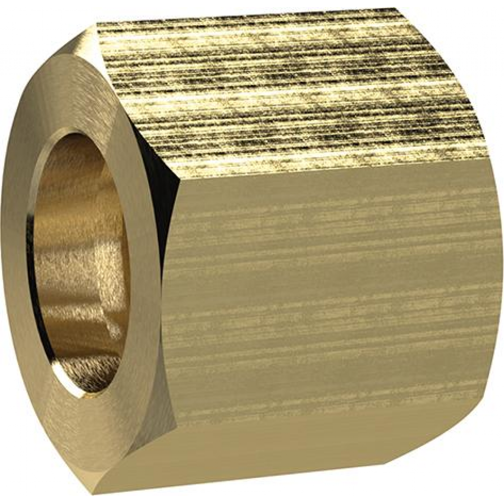 Sechskant-Überwurfmutter Überwurfmutter Messing 6-kant G1/2" für Tülle Schlauch-Innen- RIEGLER