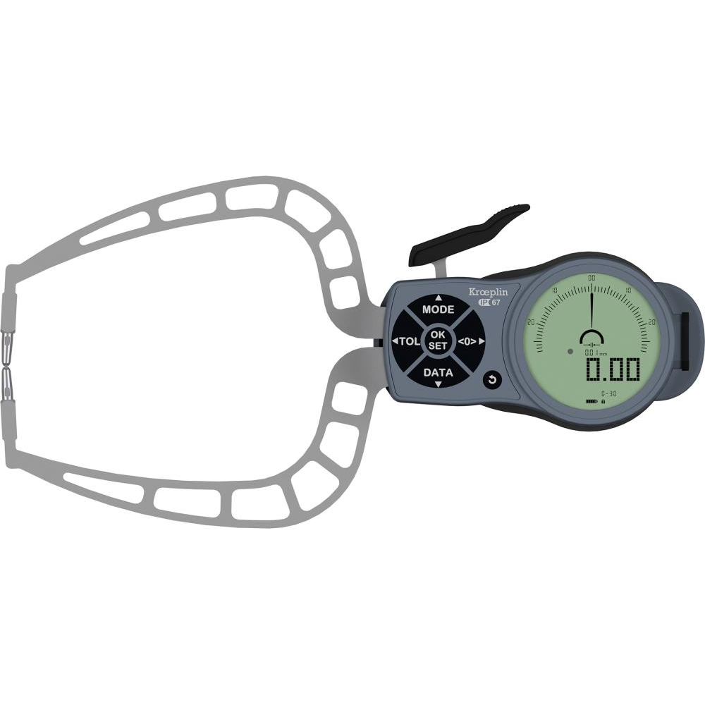 Außenschnelltaster mit Analog-/Digitalanzeige 0-30mm KRÖPLIN