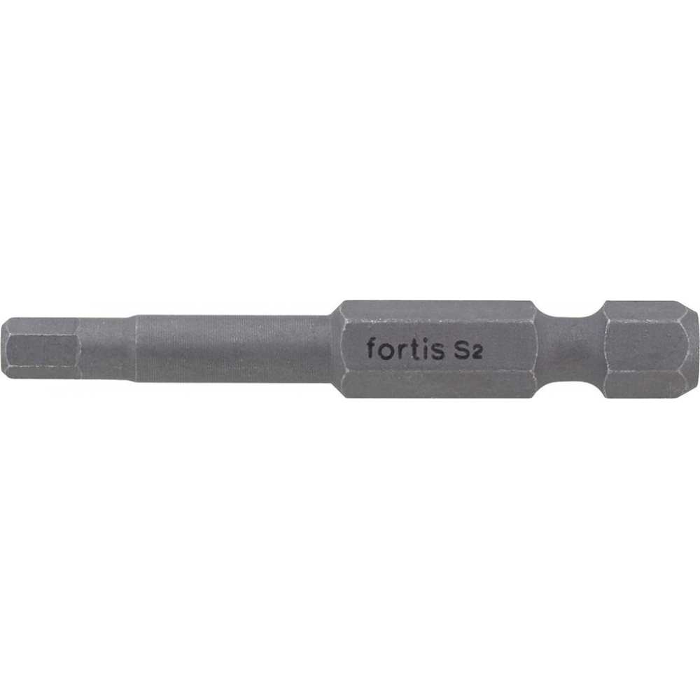 Bit 1/4" für 6-kant-Schrauben zähhart DIN3126 E6,3 Innensechskant 3x50mm 10er Pack FORTIS